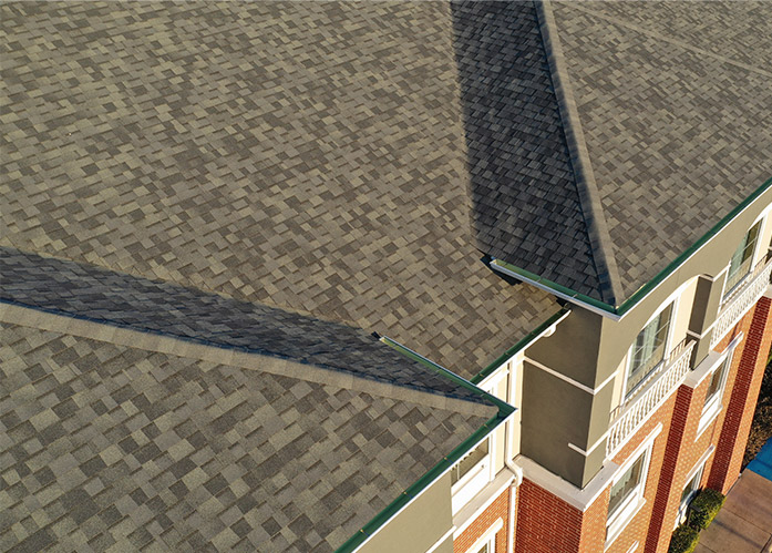a cg rendering of a commercial roof
