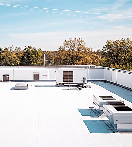 a thermoplastic commercial roof