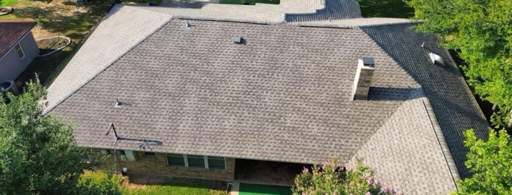 A beautiful shot a new roof in Northern Texas.